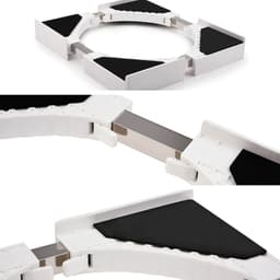 Universele stapelset voor wasmachine en droger - Verstelbaar tussenframe 46-66 cm — thumbnail 3