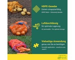 100 stuks Aardappelzakken 32x48 cm - Duurzame Groente- en Fruitzakken