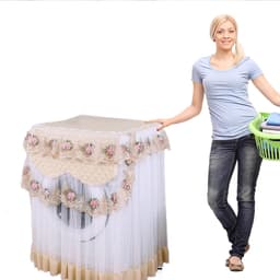 Washing Machine Cover - Dustproof - Geschikt voor de meeste Front Loader Wasmachines en Buitenwasdrogers — thumbnail 2