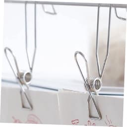 12 stuks robuuste wasknijpers met magnetische hanger voor kleerhangers - RVS wasknijper set met mondbadbeker - Kleding accessoires voor draadclips — thumbnail 4