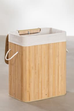 MIRA Home - Opbergmand - Wasmand - Mand - Opbergsysteem - Bamboe - 60x78cm — thumbnail 3