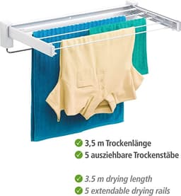 Droogrek voor binnen, wasrek / collapsible laundry rack - opvouwbaar — thumbnail 4