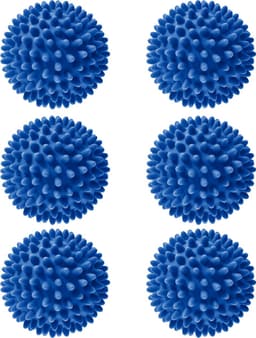 Drogerballen - Wasbollen - 6 Stuks - Siliconen - Sneller droog - Anti-kreuk — thumbnail 1