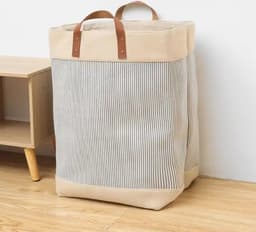 Wasmand - Wasmanden - wasmand inklapbaar - Opvouwbare Wasmanden - 35cm * 35cm * 56cm, Engels-IJzeren Pijpenrek — thumbnail 1