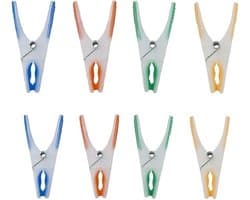 Wasknijpers in verschillende kleuren met sotfgrip - 24x stuks - was ophangen - knijpers