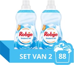 Robijn - Vloeibaar Wasmiddel - Klein & Krachtig - Stralend Wit - Voordeelverpakking - 2 flessen - 88 Wasbeurten — thumbnail 1