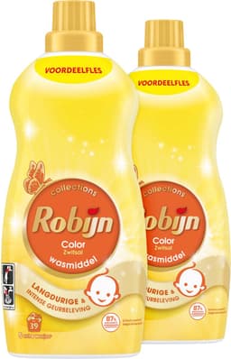 Robijn - Vloeibaar Wasmiddel - Klein & Krachtig- Zwitsal - 2 flessen - 78 wasbeurten - Voordeelverpakking — thumbnail 2