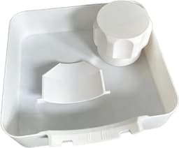 Lekbak wasmachine - Afvoerbak - Opvangbak - universele wasmachine lekbak - Lekbak voor Wasmachine en Vaatwasser - wateropvangbak voor kelder, woning, camper - wit — thumbnail 1