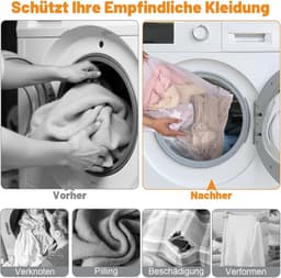 10 Stuks Herbruikbare Wasnetten voor de Wasmachine, Ritssluiting, Ideaal voor Kleding, Ondergoed en Babykleding — thumbnail 3