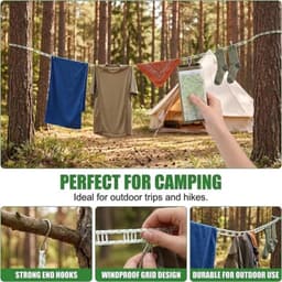 10 m waslijn voor buiten - voor kleding op het balkon - 2 stuks — thumbnail 3