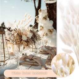 Gedroogd Pampasgras - 45 stuks Natuurlijke Gedroogde Bloemen Decoratie, Bruin Pampas Gras Pluizige Vruchtjes, Pampas Gedroogde Bloemen Boeket voor Bruiloft Tafel Decoratie Woonkamer — thumbnail 5