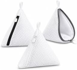 Waszakken, netwaszakken met ritssluiting, robuust polyester, fijnwasprogramma voor gevoelige fijne was, lingerie, sokken, wasmachine, driehoekige waszak, multifunctioneel — thumbnail 1