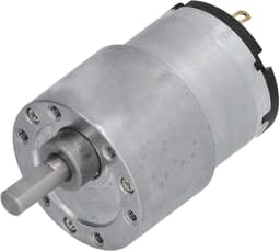 12V Tandwielmotor Metalen Constructie Koperen Wikkelingen 6mm D-as Snelheidsreductie voor Robotica Slimme Huizen Motor Snelheid Verminderend Systeem — thumbnail 2