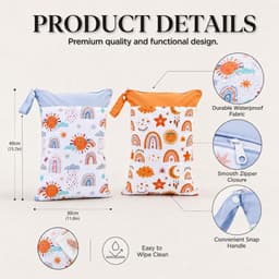 wetbag, 2 waterdichte tassen 30 × 40 cm — thumbnail 4