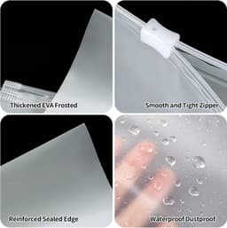 Zakken met Ritssluiting - Transparant - 40 x 30 cm - Waterdichte Opbergtas - Voor Kleding en Accessoires — thumbnail 4