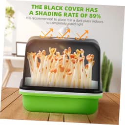 1set Planting Starter Tray Hydroponische Kweekdoos Voor Groenten Voor Thuis Tuinieren Balkon Groentetuin Duurzaam Kweektray Voor Mungboon Spruiten — thumbnail 3