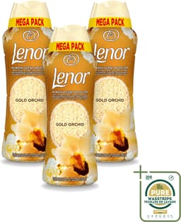 3 x Lenor – Geurparels – Gouden Orchidee – 570 g - Wasstrips - Geurparel - Wasgeur - Orchidee - Vanille - Wasgeurparfum — thumbnail 1