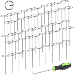 G-vormige grondpinnen - 50 stuks voor tuin en tent — thumbnail 1