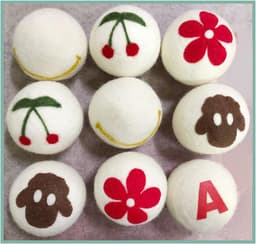 SnelShoppen - 6 Stuks Wol Droogballen - Hoogwaardige Wol, Natuurlijk, Antistatisch, Geschikt voor Kinderen, 4cm, Fluffier en Zachter Wasgoed — thumbnail 3