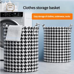 Wasmand - Opvouwbare wasmand - Grote wasmand -Wasmand met handvat -Opvouwbare Wasmand met Handvat – Ruimtebesparende Wasmand voor Badkamer - Slaapkamer -Studentenhuis en Reis - Opbergmand voor Kleding en Speelgoed — thumbnail 5