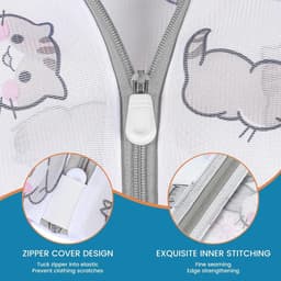SnelShoppen - 6 x Wasnetten voor Wasmachine, 4 Waszakken (2S, 1M, 1L) en 2 Geurparel Zakjes, Rits Waszakken voor Ondergoed, Blouses, Gevoelige Kleding — thumbnail 2