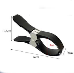 Zeilklemmen - 10 stuks - Clips Voor Zwembadafdekkingen - Dekzeil Klemmen - RVS - Winddicht en krasvast - Stevige klemming - Geschikt Voor Het Drogen Van Dekbedden, Sokken, Kleding En Zwembadafdekkingen - 12CM - zwart — thumbnail 4