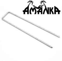 Grondankers Staal - Haringen Bodemanker - Tuin Vastzetten - Extra Sterk 3mm - 150x25mm - Verzinkt — thumbnail 5