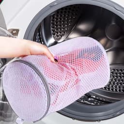 Wasmachine schoenenzak - set van 2 witte waszakken, met vervormingsbestendig gaas, voor sportschoenen en fijne beschermfolie (38 x 17 cm) — thumbnail 5