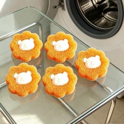 Huisdierhaar Verwijderaar Ballen - Wasballen Pluisvanger - Kleding Reinigen - Schattig Berenontwerp - 5 stuks - Niet gespecificeerd — thumbnail 5