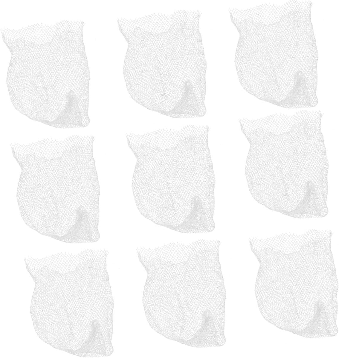 Nylon Mesh Zakken - Visnet Zakken Krab - Koken en Bewaren - Herbruikbaar Net - 100 Stuks - Wit — afbeelding 1