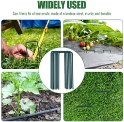 Dailygoods - 50 Stuks U-vormige Grondankers voor Tuin en Camping 150x30x3mm — thumbnail 2