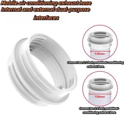 Afvoerslangkoppeling - Slangadapter - Airco Installatie - Universele Pasvorm - 13/15 cm - Wit — thumbnail 4