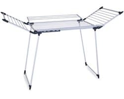 Dailygoods - Extra Groot en Stabiel Droogrek met Vleugels - 25 Meter Drooglijnlengte - Voor Binnen en Buiten