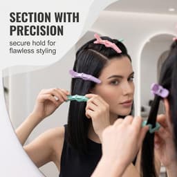 Haarspelden Krokodillenklemmen - Kappersklemmen Stylingklemmen - Haar Stylen Knippen - Antislip Bevestiging - 24 stuks - 4 Kleuren — thumbnail 5