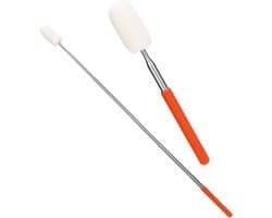 SnelShoppen - 2x Telescopische Sponsstok voor Potten, Uittrekbare Sponsstok voor Het Opruimen van Overtollig Water van Hoge of Smalle Potten (Maximaal