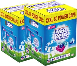 Witte Reus Power Caps Wascapsules - 160 stuks - Wasmiddel Capsules - Voordeelverpakking - 2x80 wasbeurten - Krachtige 3-in-1 wasmiddelcapsules - Effectieve vlekverwijdering al vanaf 20°C — thumbnail 1