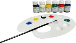 set – 6 kleuren x 25 ml, wasbaar tot 40°C, voor katoen en textiel, op waterbasis, sneldrogend, voor textielontwerp — thumbnail 5