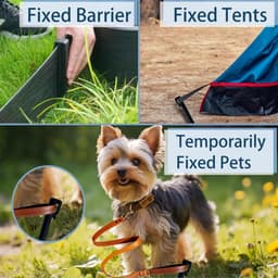 SnelShoppen - Plastic Grondankers 20 Stuks Tuinrand Pinnen voor Onkruidtegels, Grondpinnen, Kunststof Nagels voor Landschapsafwerking, Tenten en Tuinr — thumbnail 2