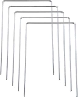 SnelShoppen - 50 Stuks Peat U-Pin Metalen Gegalvaniseerde Haringen voor Kunstgras, Tuin, Landschapsprojecten - Duurzaam, Herbruikbaar, 15 cm — thumbnail 1