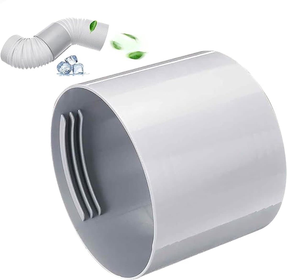 Afvoerslang Connector - Adapter - Koppelstuk Mobiele Airco Afvoerslang - Conditioner Uitlaatslang Connector - Voor ramen, airconditioning, uitlaatslangkoppeling - Ø15cm - wit — afbeelding 1