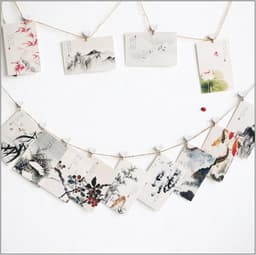 SnelShoppen - Andiker Mini Houten Clips met Jute Touw, 50 Stuks Decoratieve Klemmen voor Foto's, Kaarten, Bruiloften en Feestjes, Natuurlijke Houtkleu — thumbnail 3