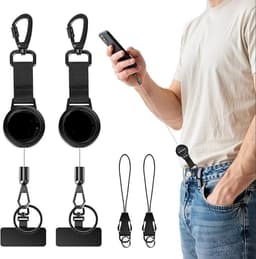 Uittrekbare telefoonbeveiliging - stalen kabel - intrekbaar - ideaal voor outdoor gebruik - ShopVlot — thumbnail 1