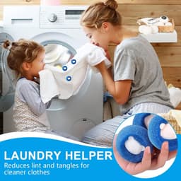Dierenhaarverwijderaar 8 stuks - Herbruikbare pluisballen - Veilig voor wasmachine - ShopVlot — thumbnail 4