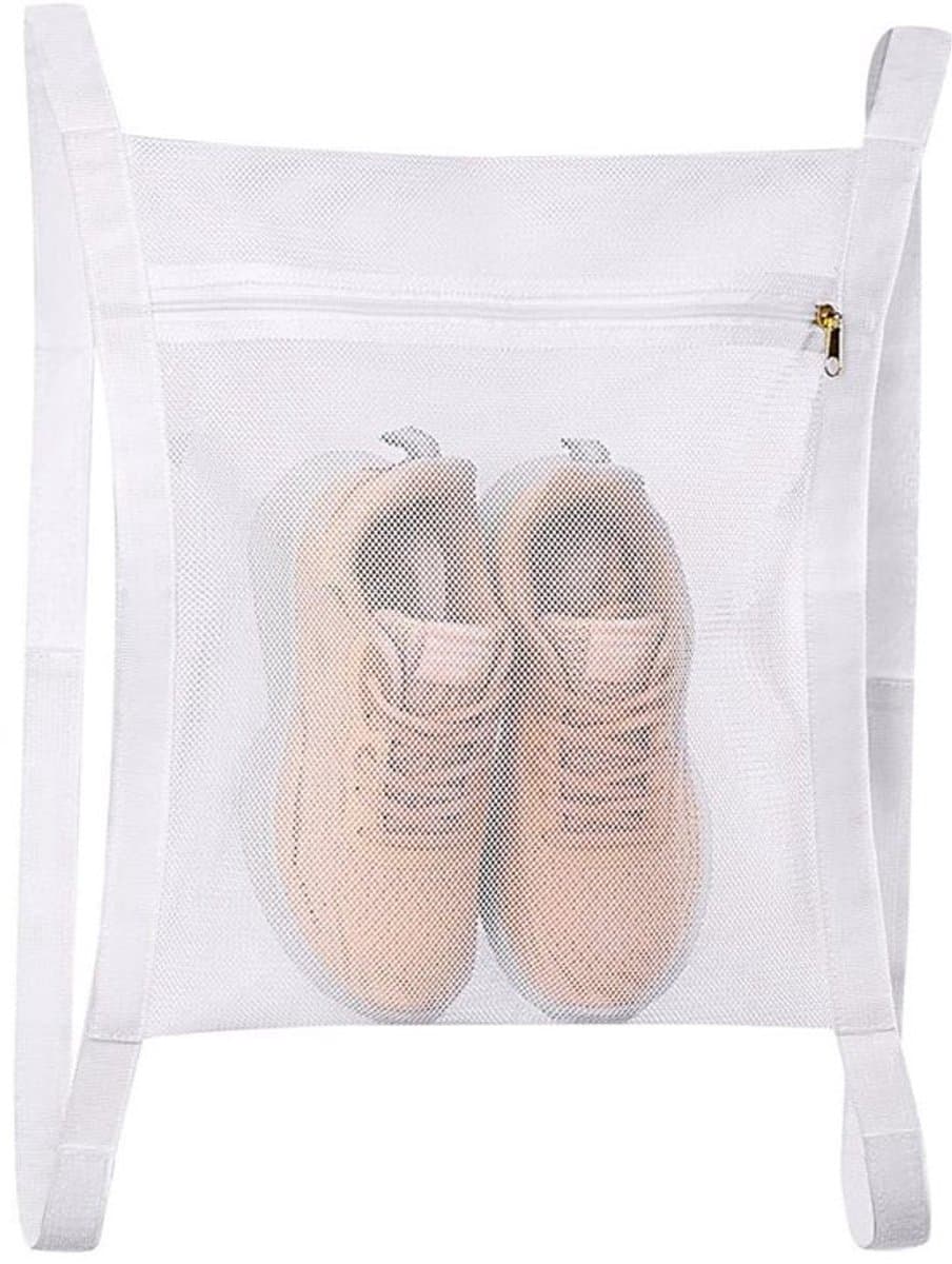 Schoenendrogertas 35 x 40 cm - Herbruikbare Waszakken - Grote Honingraatzakken - Veilig met Rits - Verstelbare Bandjes - Heavy Duty Mesh Materiaal - Waszak — afbeelding 1