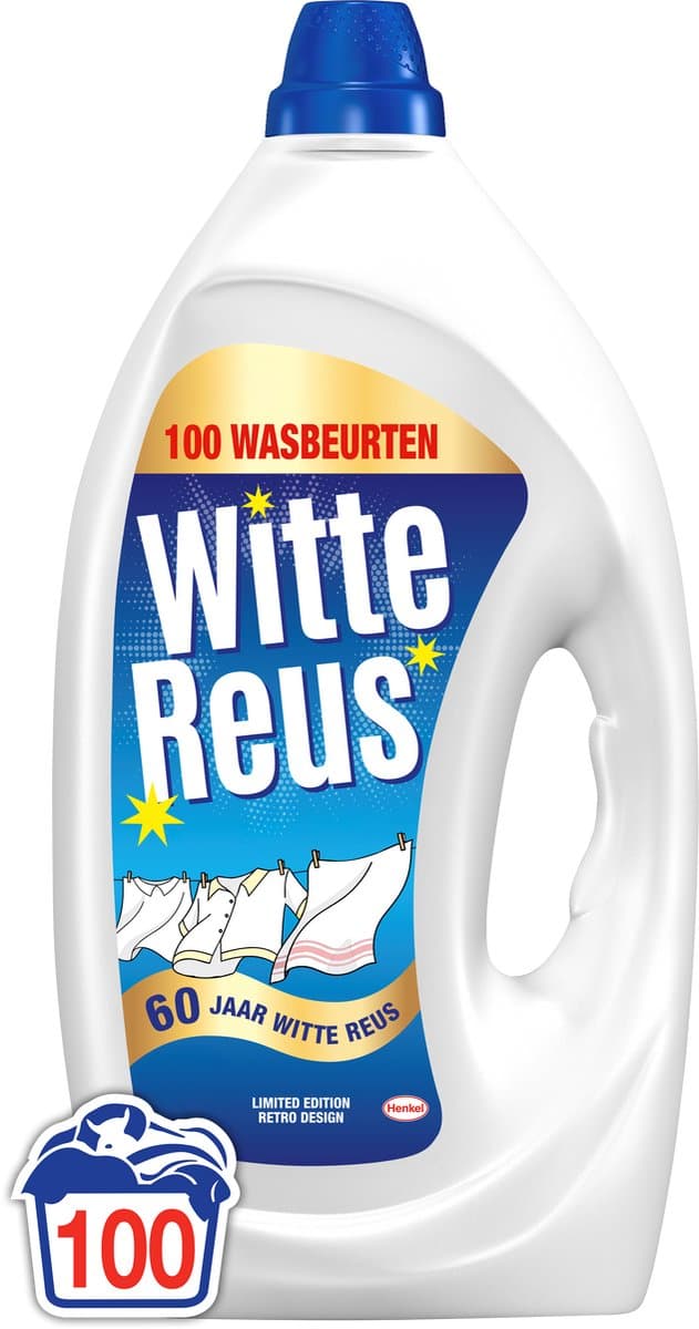 Witte Reus Gel - Vloeibaar Wasmiddel - Witte Was - 100 Wasbeurten - Grootverpakking — afbeelding 1