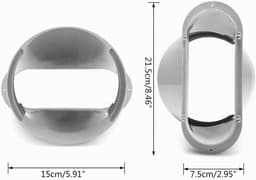 Afvoerslang Airco Klimaat - Koppelstuk Mobiele Airco Afvoerslang - Airconditioning afvoerslang - Verlengstuk van de uitlaatpijp van de airconditioning - Geschikt voor Ø15cm - Wit - Accessoires voor draagbare airconditioners — thumbnail 2