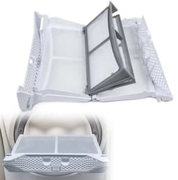 Pluizenfilter - Pluizenscherm - Geschikt voor AEG-, Electrolux- en Zanussi-wasdrogers - 8074539019 - 8588074539012 - Kunststof frame + nylon gaas - Wit — thumbnail 5