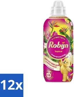 12 x Robijn – Wasverzachter – Tropical – 765 ml - Wasverzachter - Wasgeur - Tropisch Parfum - Vezelbescherming - Slijtagevermindering — thumbnail 1