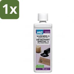 1 x HG - Wasruimte - Vlekweg 3 - Kaarsvet, Hars & Teer - 50 ml - Vlekken Verwijderen - Kaarsvet Verwijderen - Teer Verwijderen - Hars Verwijderen - Textiel Reinigen — thumbnail 1