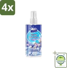 At Home - Wash - Textielverfrisser - Fresh Cotton - Neutraliseert Onaangename Geuren - 300 ml - Voordeelverpakking - 4 stuks - Textielverfrisser - Katoengeur — thumbnail 1